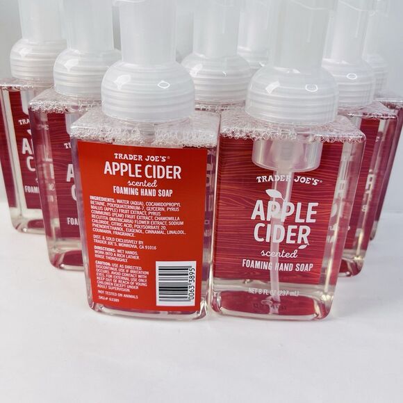 NEW Trader Joe's APPLE CIDER 8 fl. oz Scented Foaming Hand Soap NEW PACKAGING - Picture 3 of 4